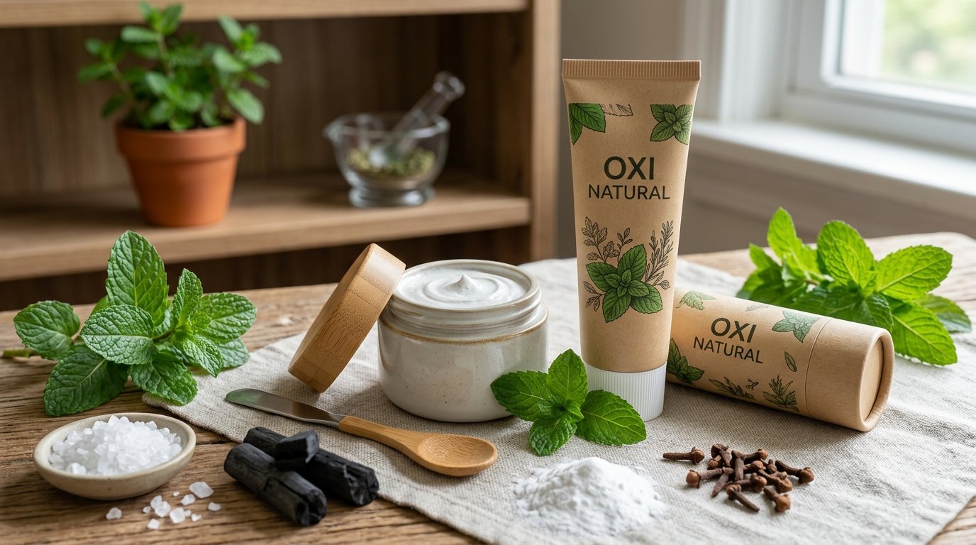 Illustration for blog section about: Doğal diş macunu, oxi natural, image 2