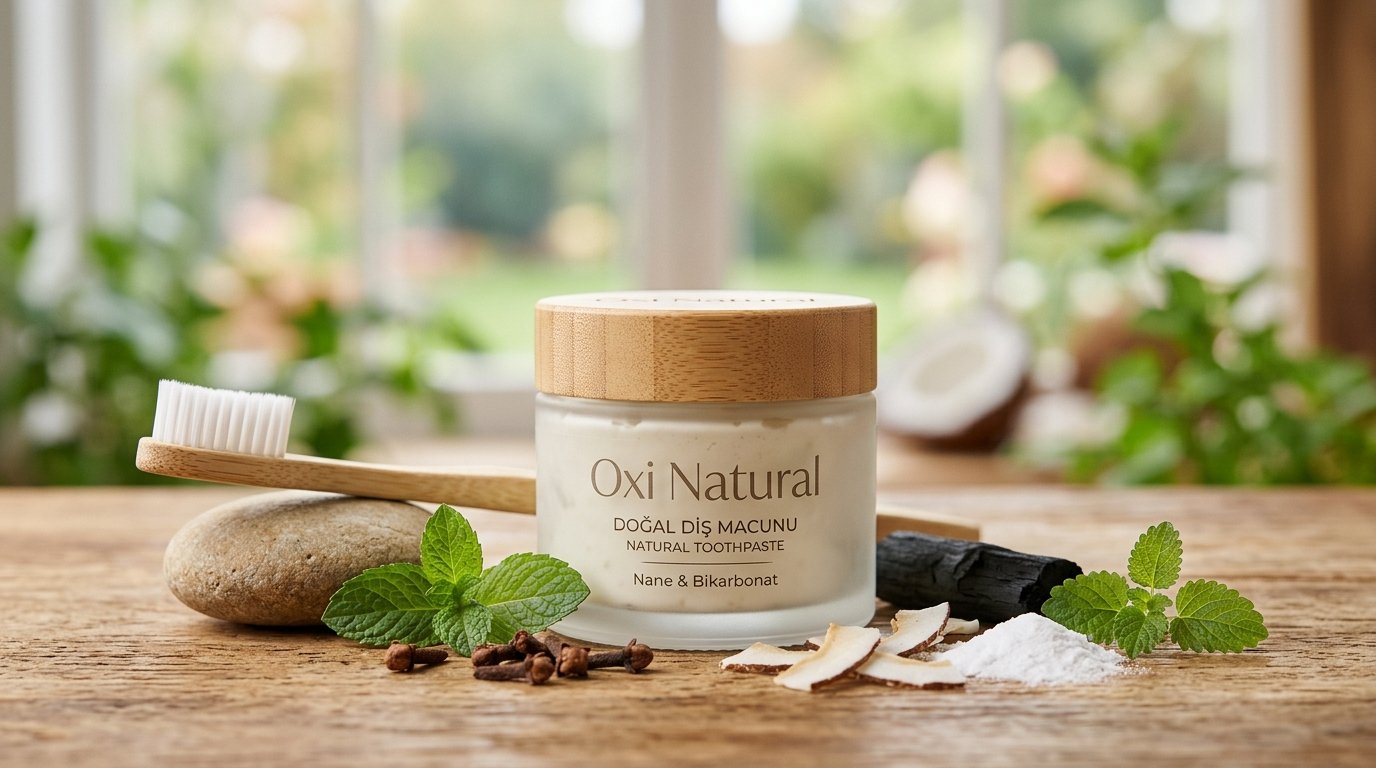 Illustration for blog section about: Doğal diş macunu, oxi natural, image 1